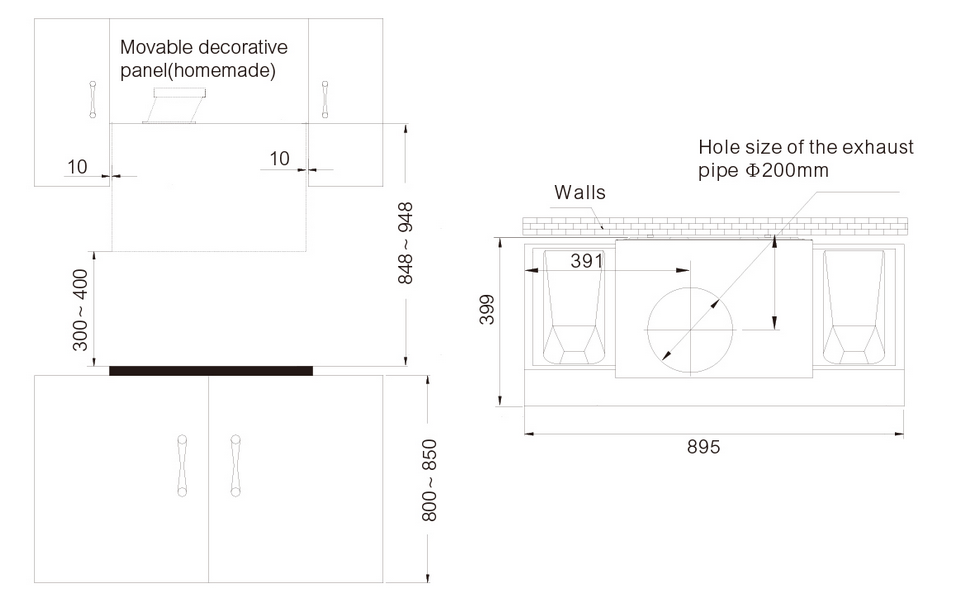 Robam 90cm Side Suction Chimney Cooker Hood - Image 5