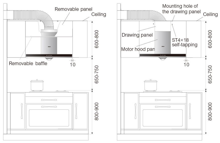 Robam 1680m3/h High suction power Chimney Hood - Image 5