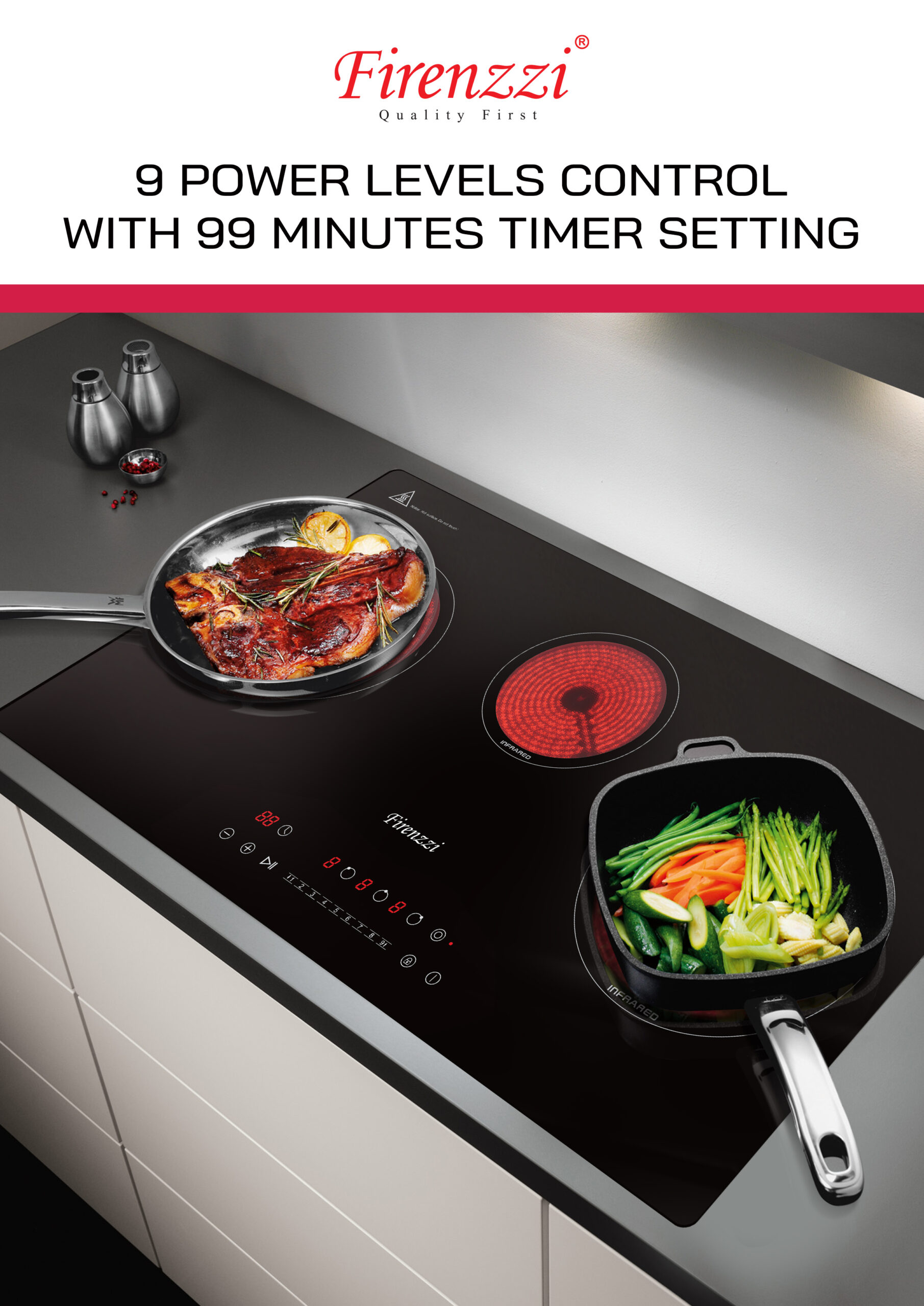 Firenzzi Glass Ceramic Hob - Image 4