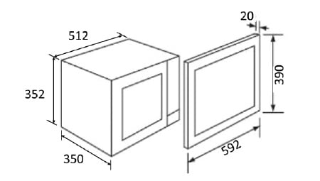 Vatti 25L Built-in Microwave Oven - Image 2
