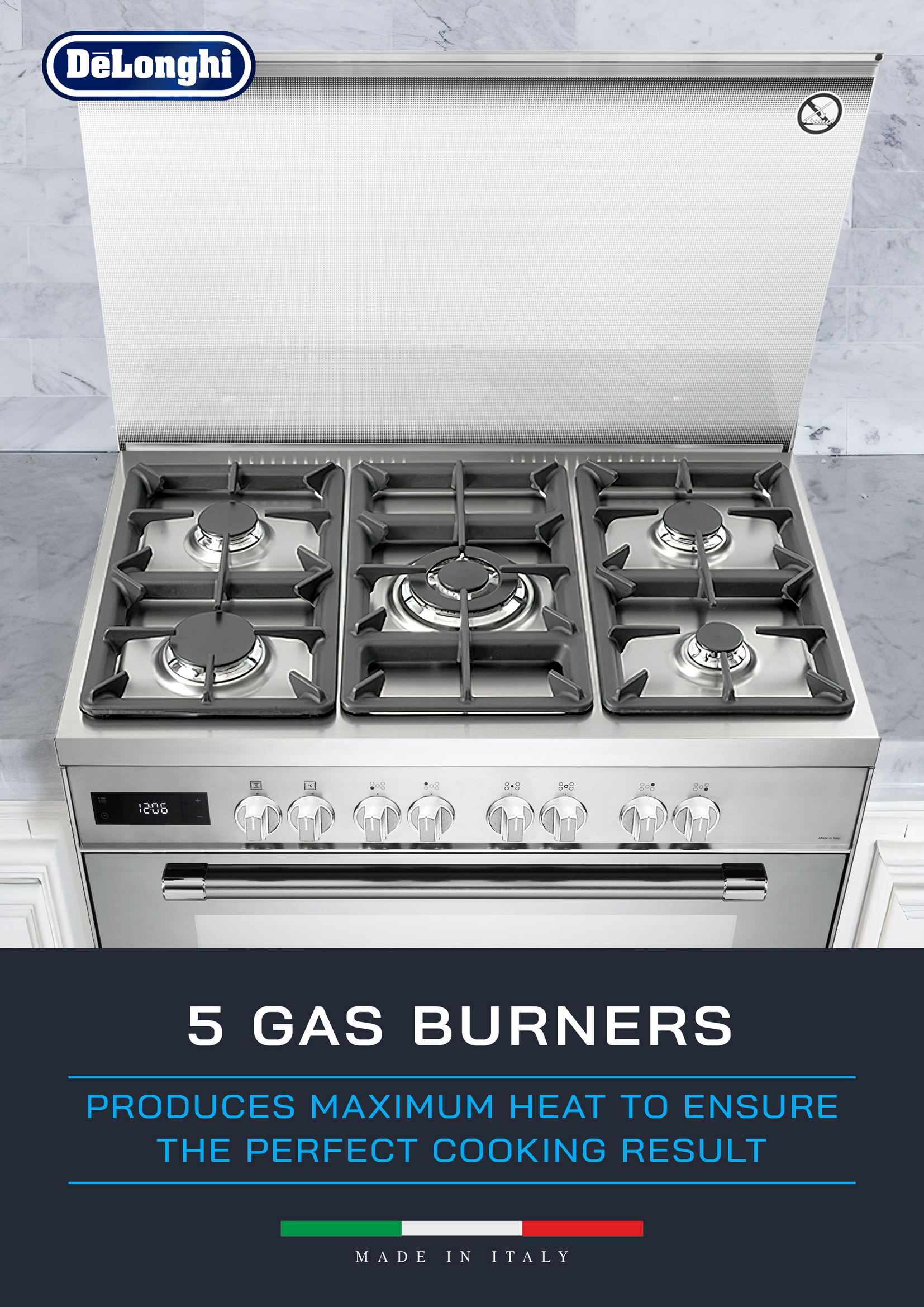 Delonghi 90cm Professional Rangecooker - Image 2