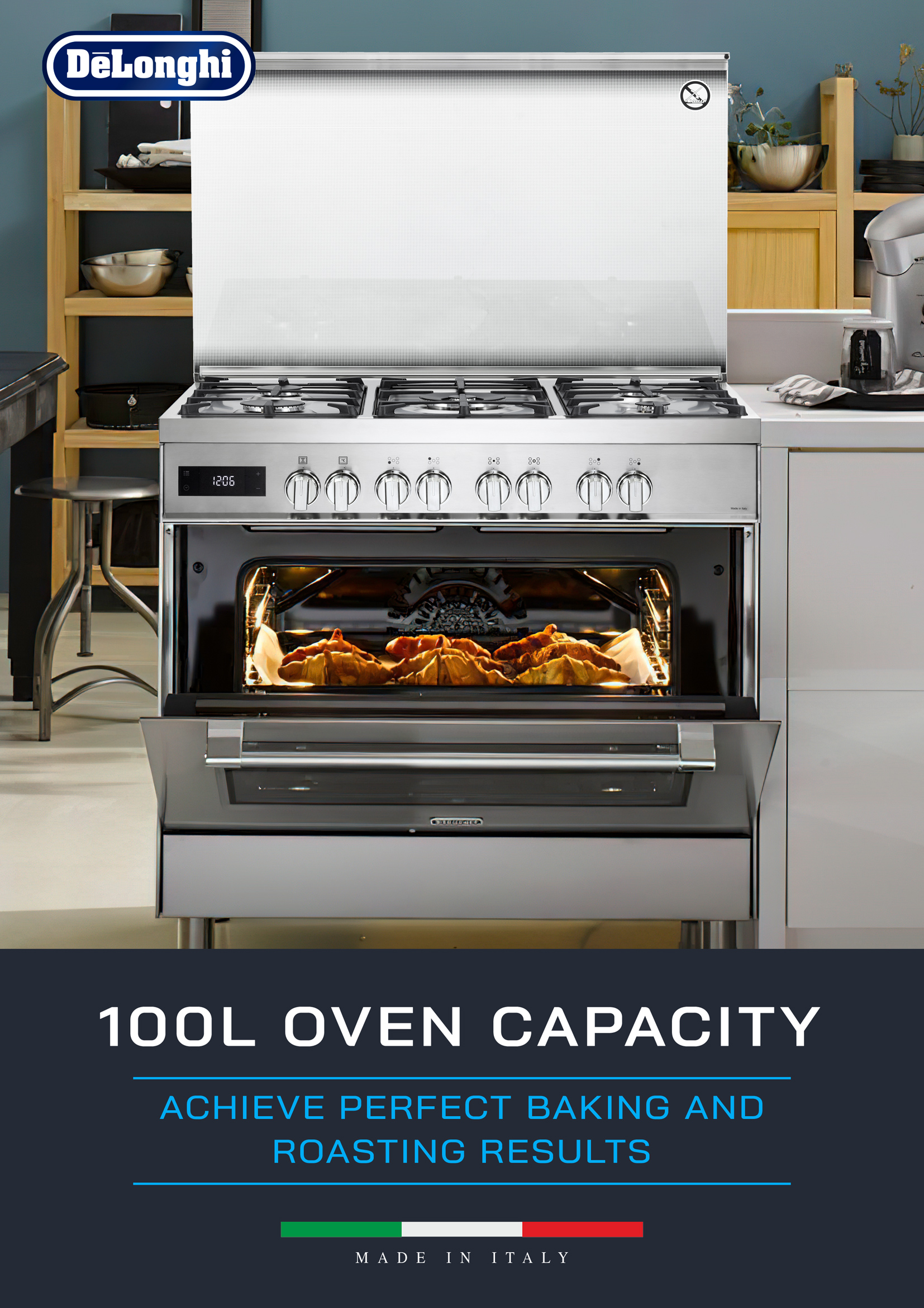 Delonghi 90cm Professional Rangecooker - Image 3