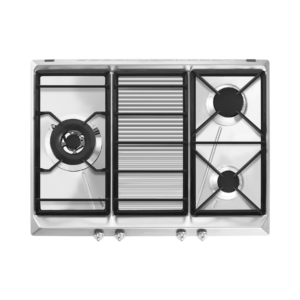 Smeg Stainless Steel 3 Burner Gas Hob