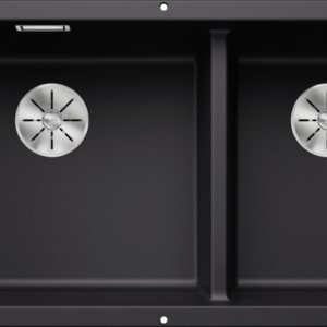Blanco SILGRANIT PuraDur Undermount Double Bowl Sink (Alu Metalic)