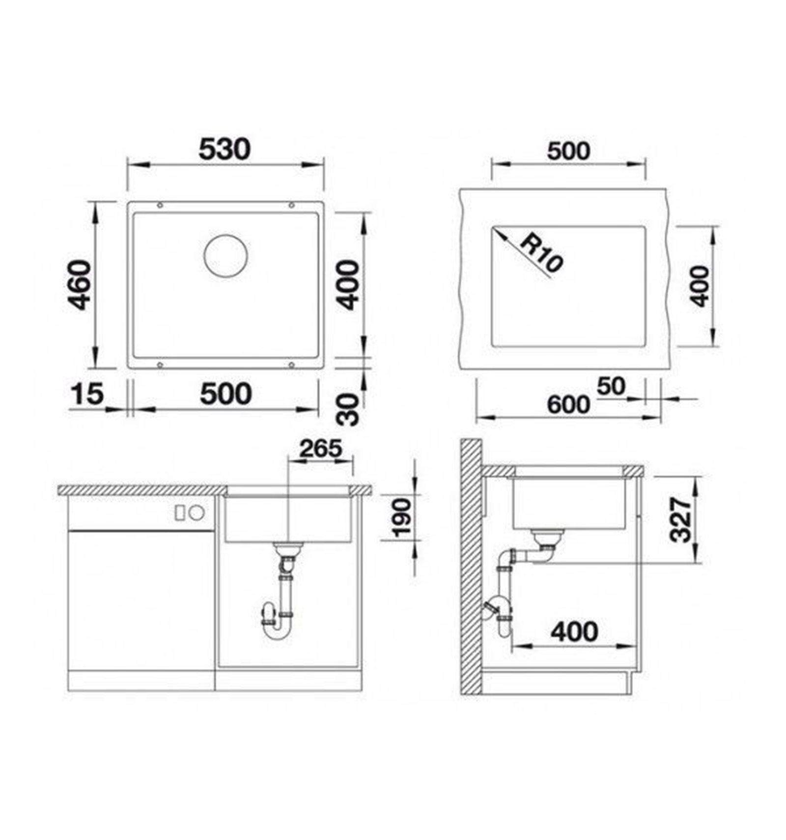 Blanco SILGRANIT/CERAMIC Undermount Single Bowl Granite Sink - Image 2