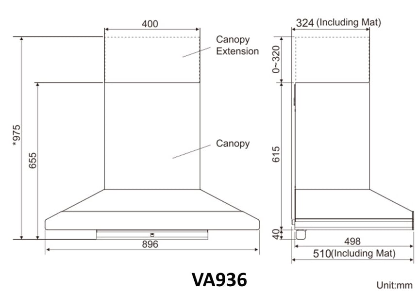 Vatti Cooker Hood “Artemis Series” Type Range Hood - Image 4
