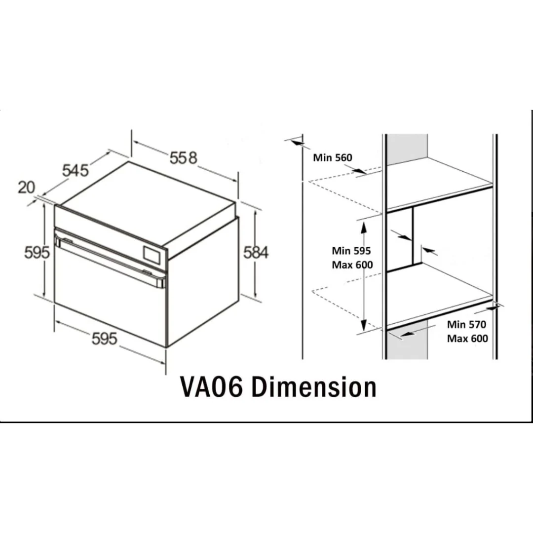 Vatti 70L Colour Screen Combi Steam Oven - Image 3