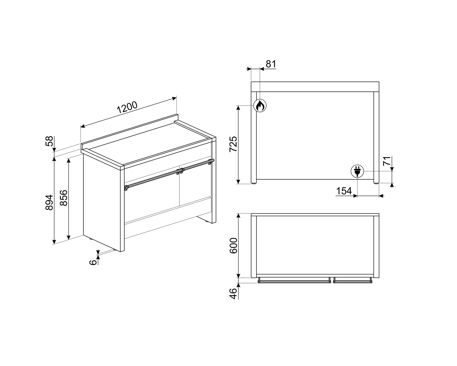 Smeg Opera 120cm Professional Range Cooker with Dual Oven Cavity - Image 3