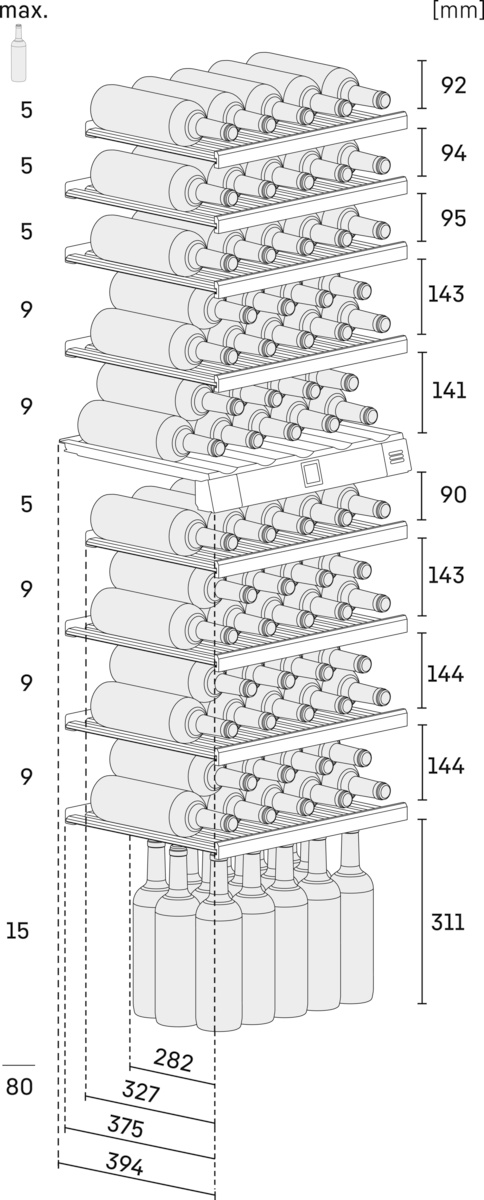 Liebherr Built-in multi-temperature wine fridge - Image 4