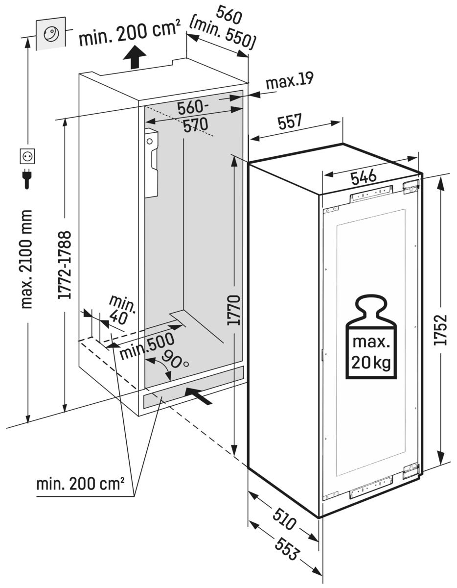 Liebherr Built-in multi-temperature wine fridge - Image 3