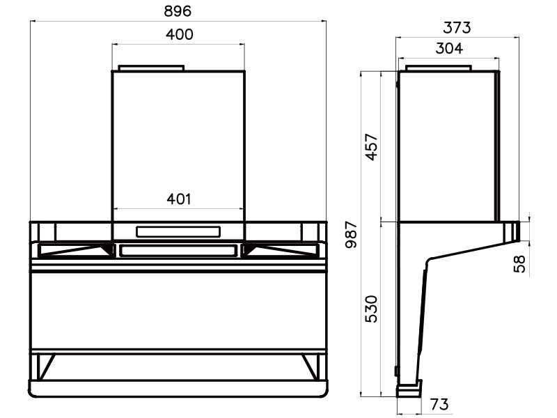 Firenzzi 30cm Domino Freestanding/Built- in Ceramic Hob - Image 2