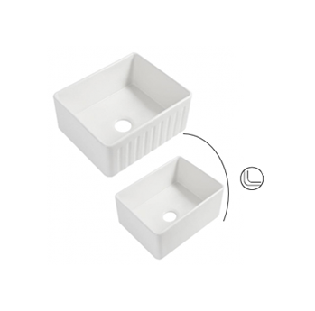 Cavarro 27''x18'' Farmhouse Ceramic Sink - Image 2