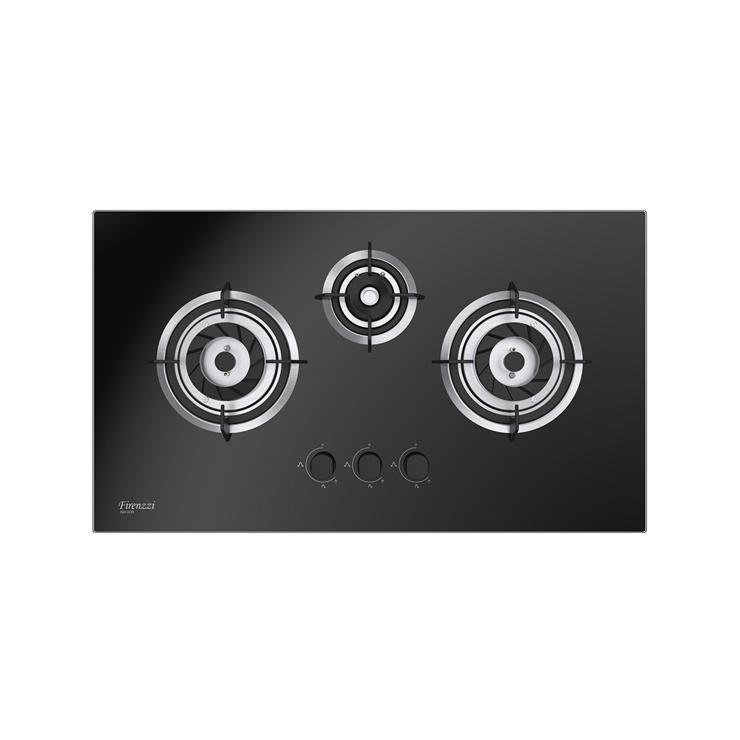 Firenzzi 3 Burners Glass Hob