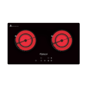 Firenzzi High Quality Black Crystal Glass Top Cooker Hob