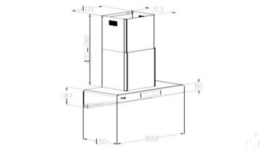 Lebensstil Kolektion 90cm Cooker Hood Inverterd DC - Image 3