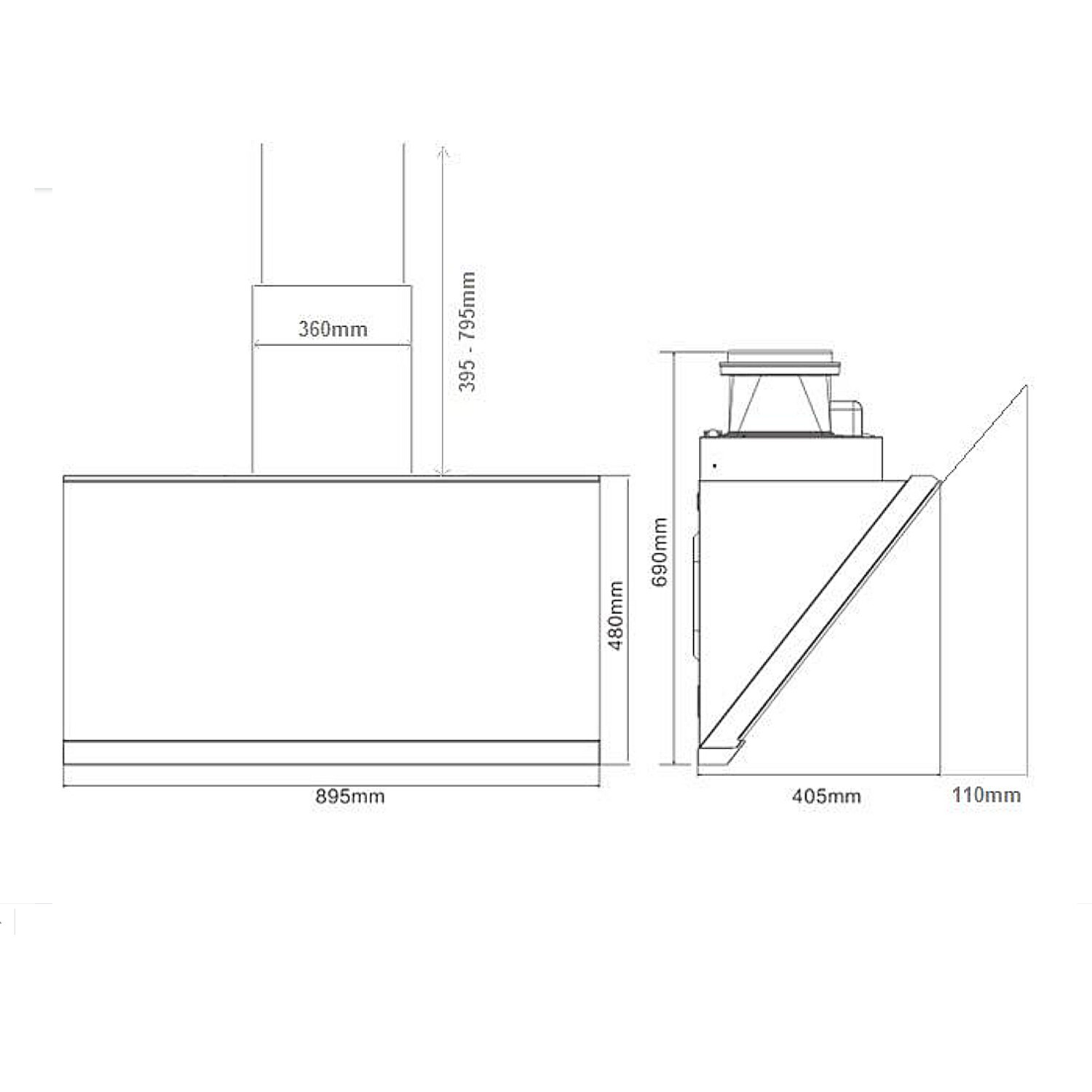Lebensstil Kolektion Inverter Designer Hood - Image 2