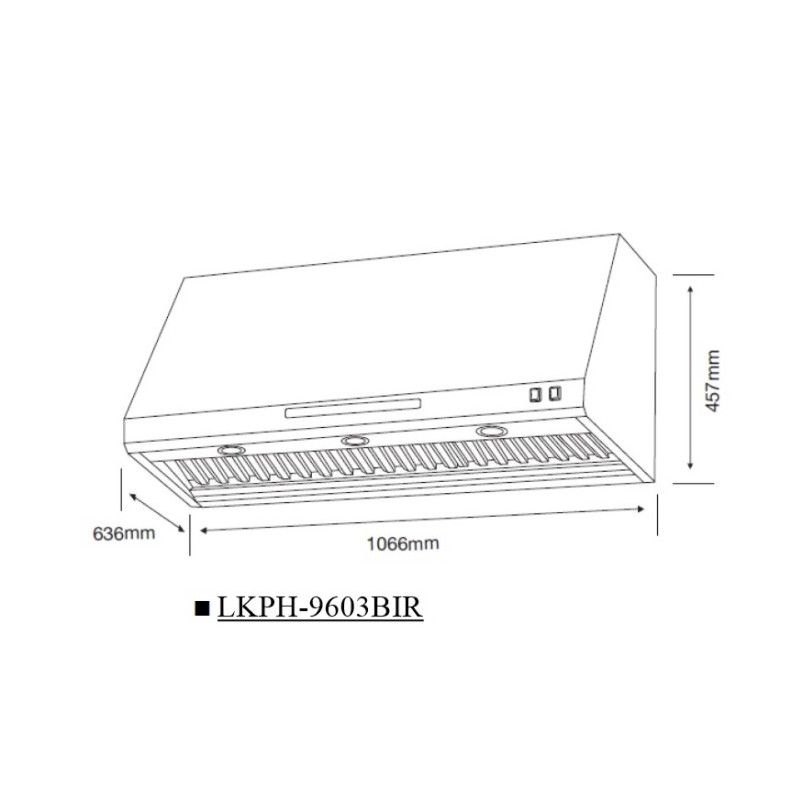 Lebensstil Kolektion Professional Series Range Hood - Image 2