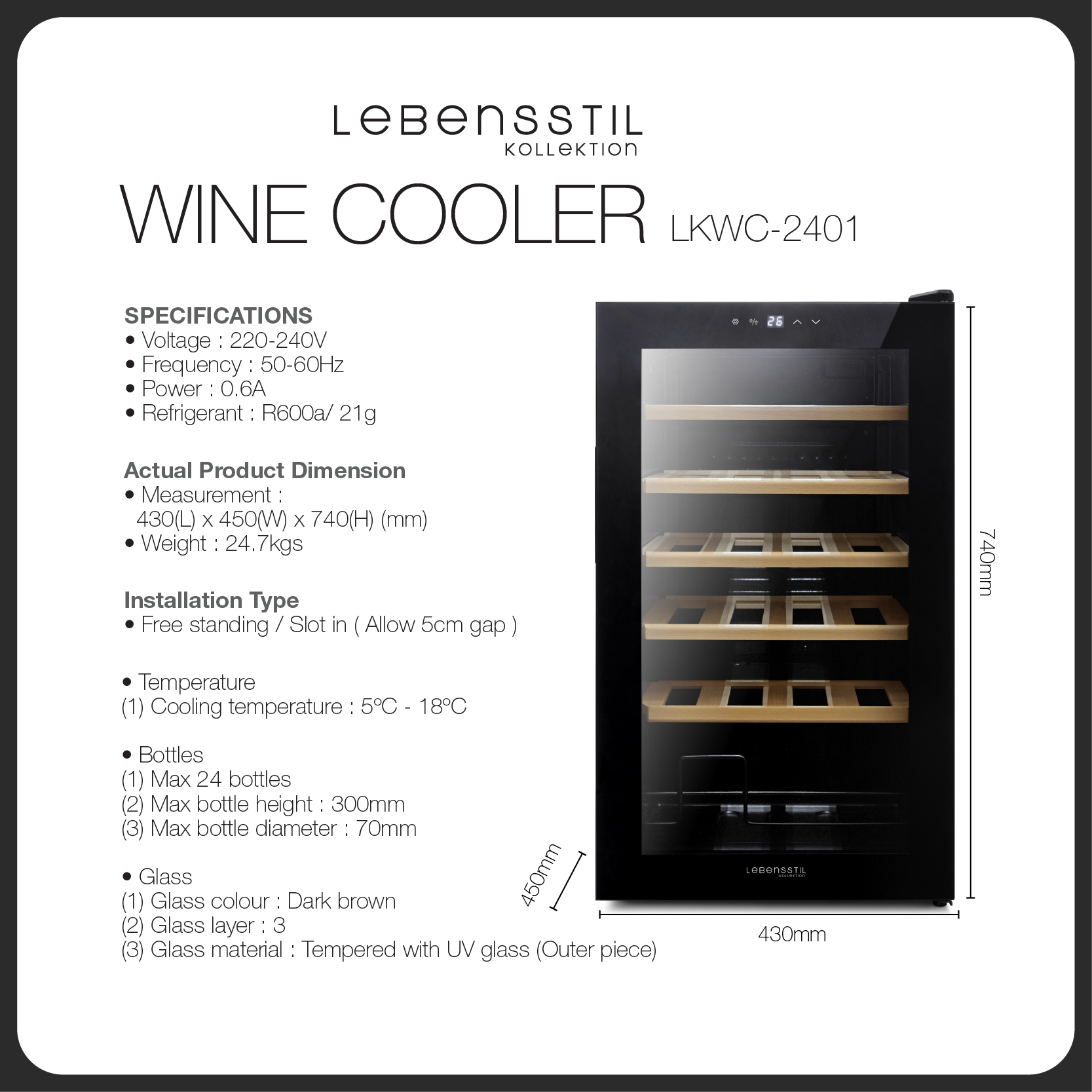 Lebensstil Kollektion Wine Chiller - Image 2