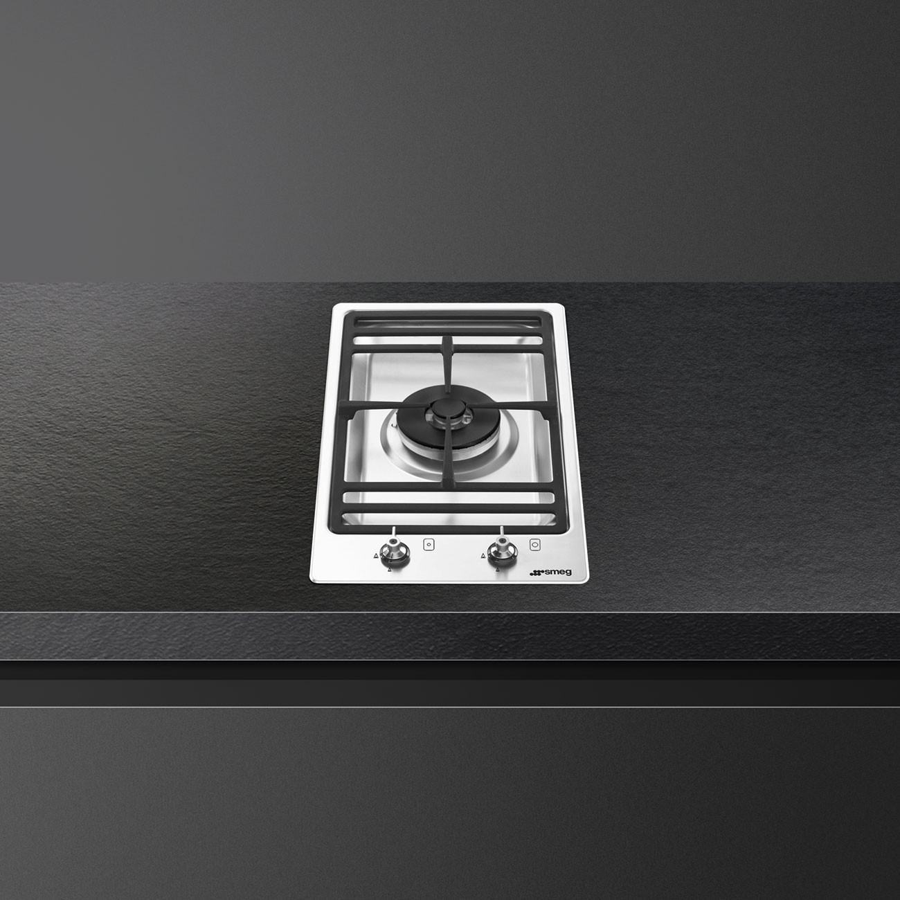 Smeg Stainless Steel Modular 1 Burner Gas Hob - Image 2