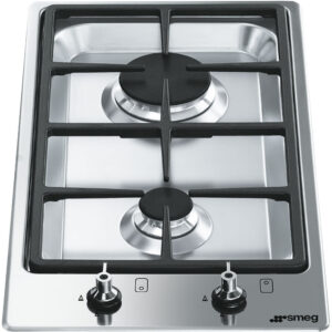 Smeg Stainless Steel Modular 2 Burner Gas Hob