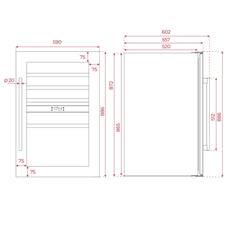 Teka Built-in wine cooler with capacity for 44 bottles - Image 2
