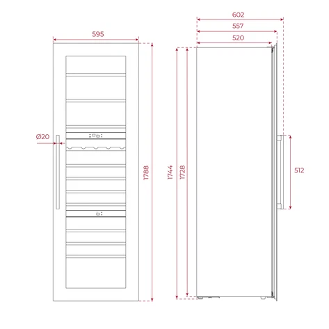 Teka Built-in wine cooler with capacity for 93 bottles - Image 2