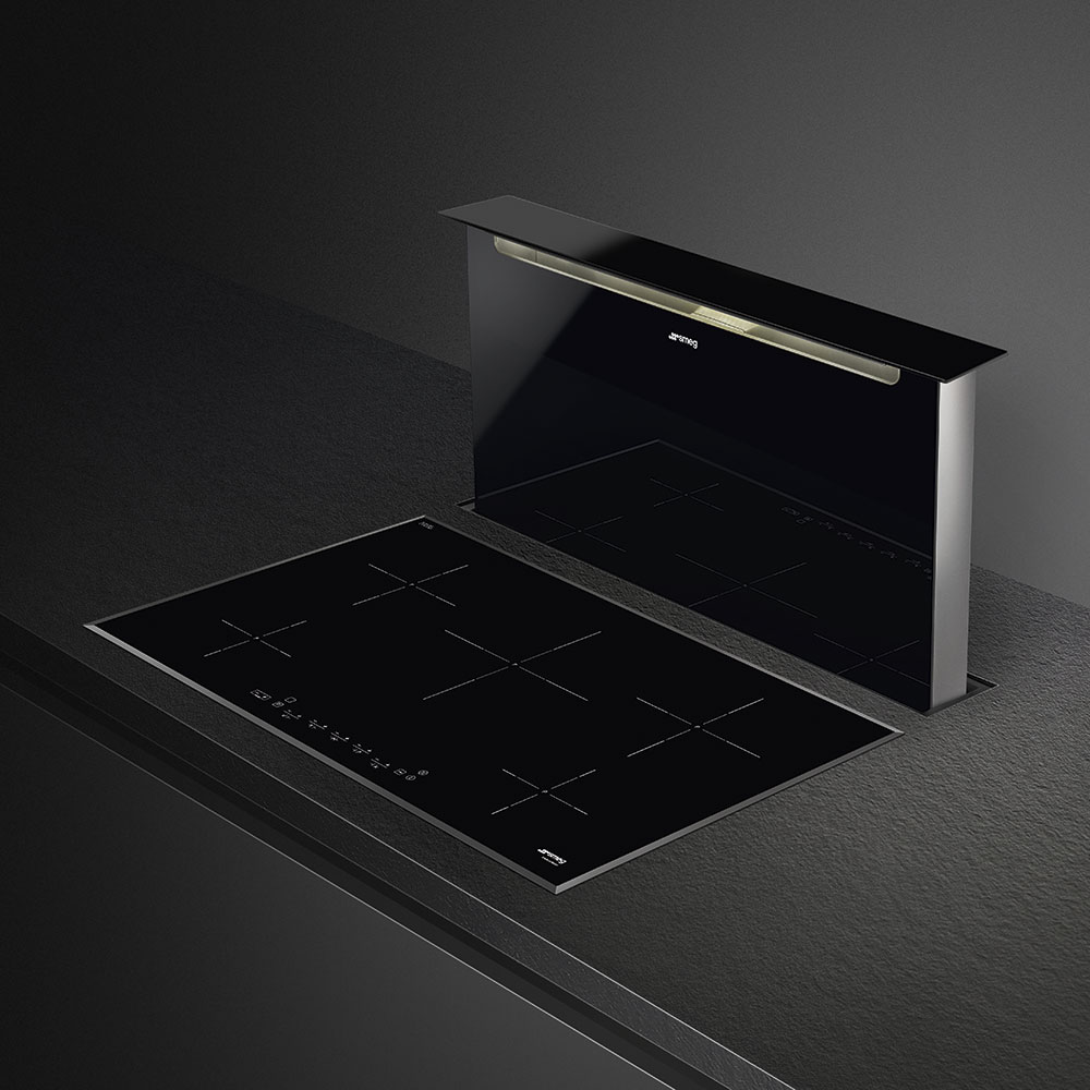 Smeg 90cm Induction Hob 5 Cooking Zones Black - Image 3