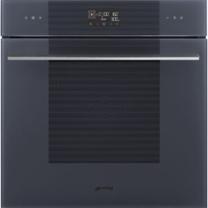 Smeg Linea 60cm Built-In SpeedwaveXL Single Oven, Neptune Grey