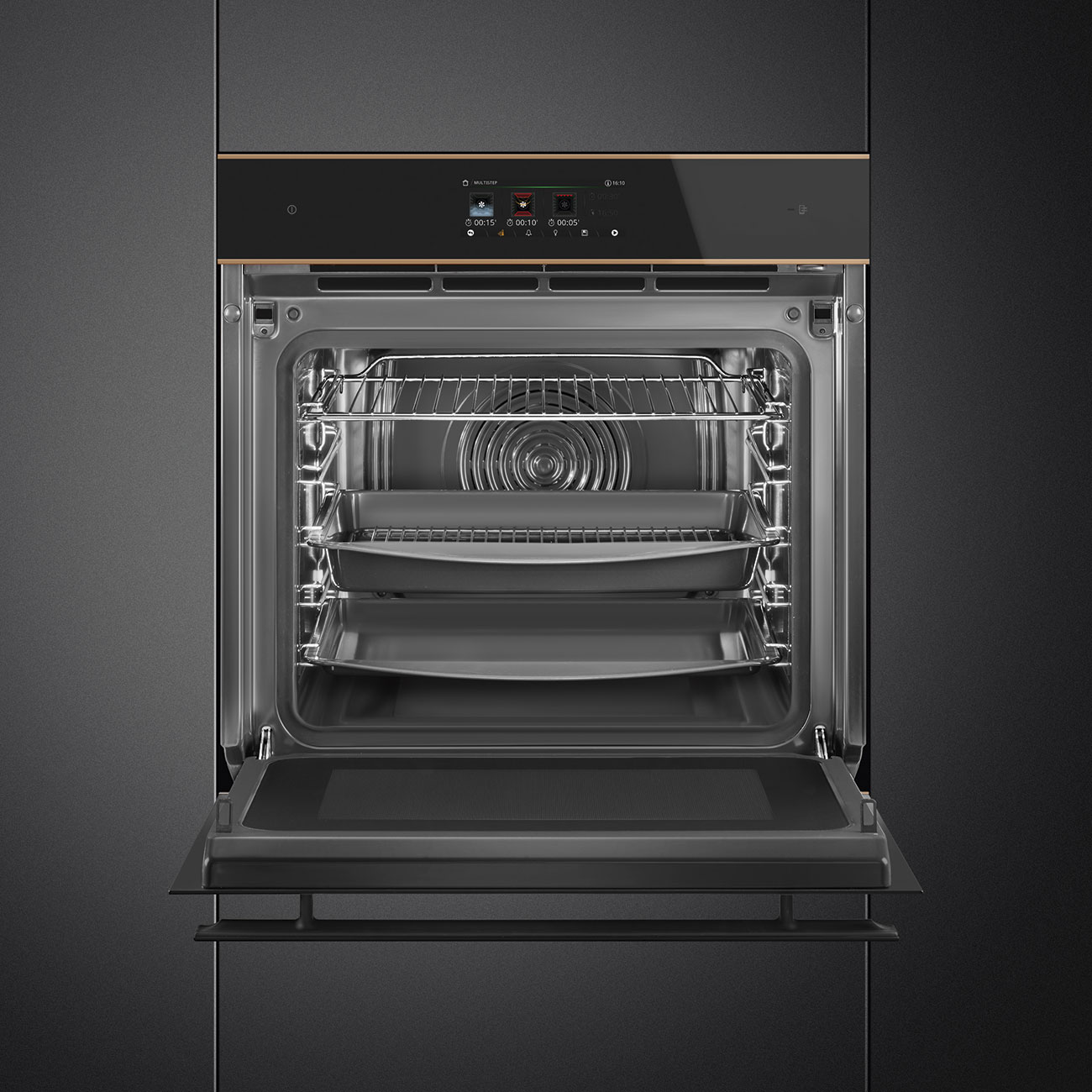 Smeg 60cm Dolce Stil Novo Omnichef Wifi Oven Glossy Black - Image 2