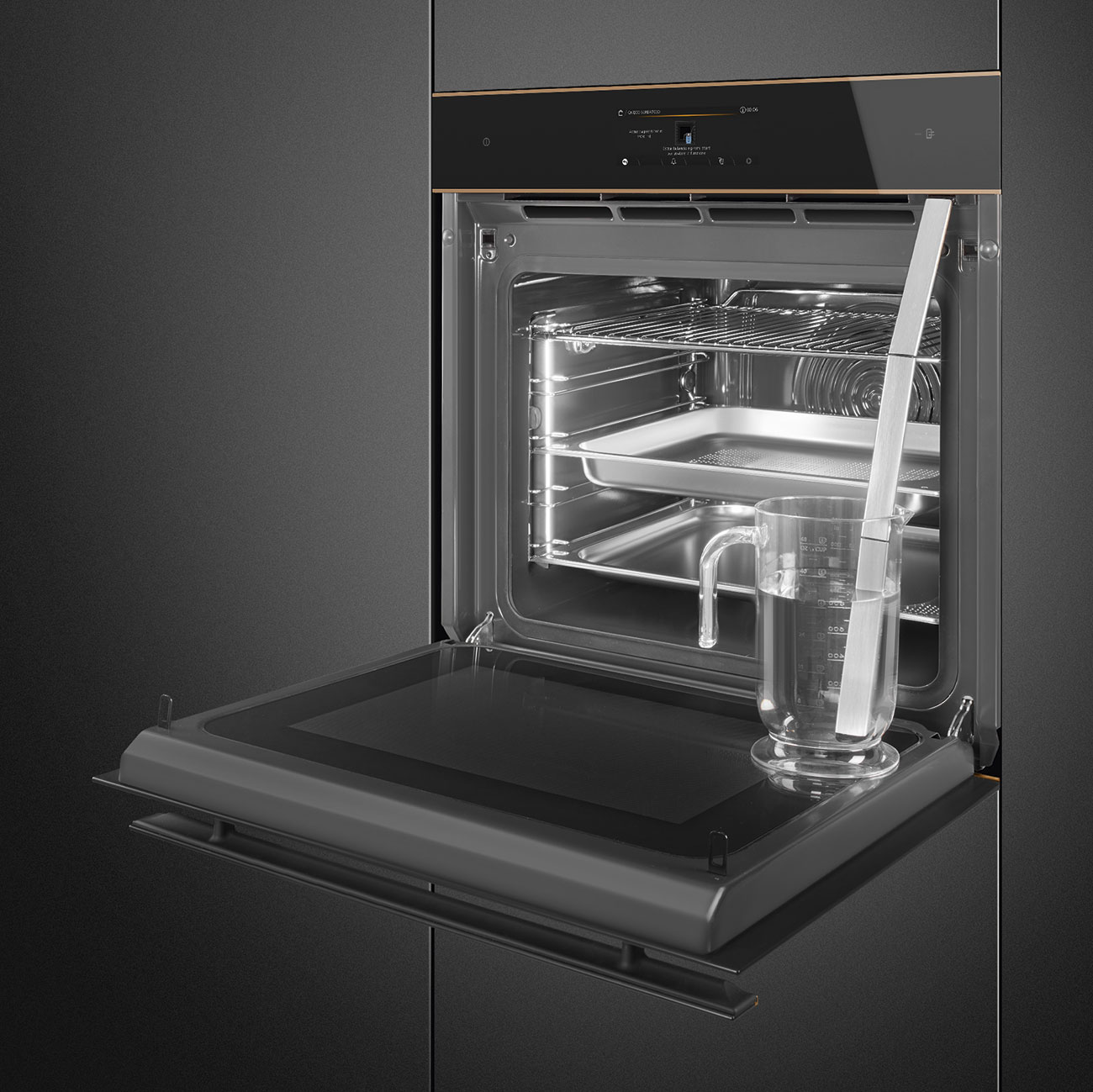 Smeg 60cm Dolce Stil Novo Omnichef Wifi Oven Glossy Black - Image 3