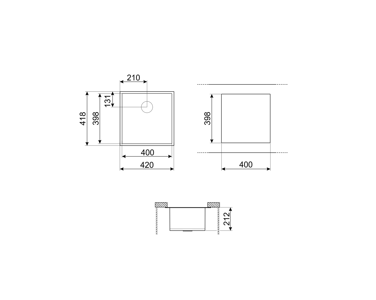 Smeg Undermount Stainless Steel Sink - Image 3